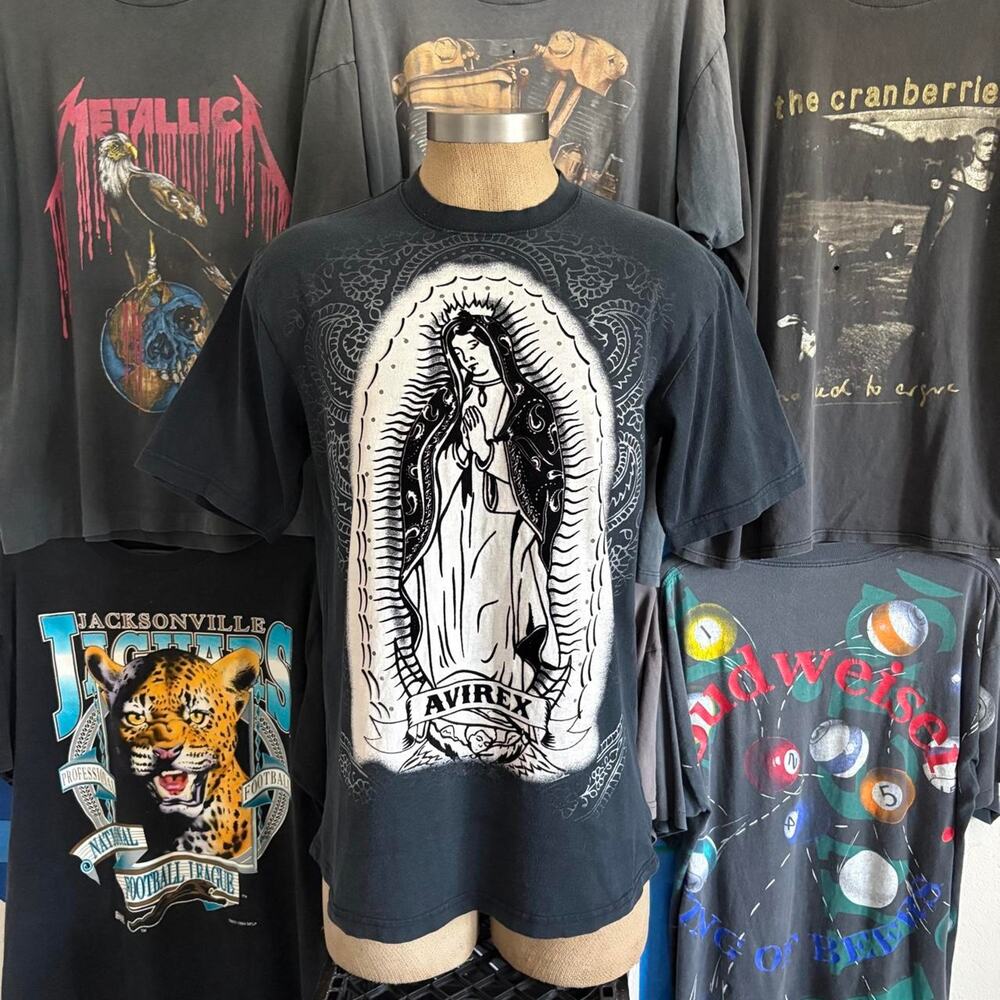 Y2K Avirex Breaking Bad Jesse Pinkman Virgin Mary Vintage Shirt T-shirt